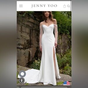 Jenny by Jenny Yoo Alexandra with Slit wedding gown